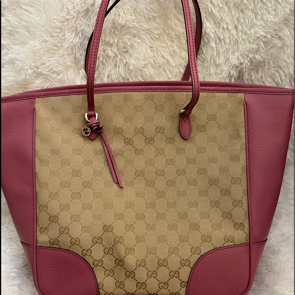 Gucci pink tote